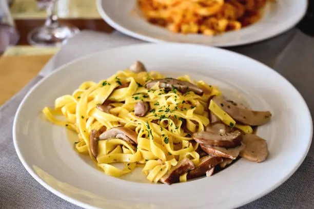 Garlic Butter Mushroom Pasta